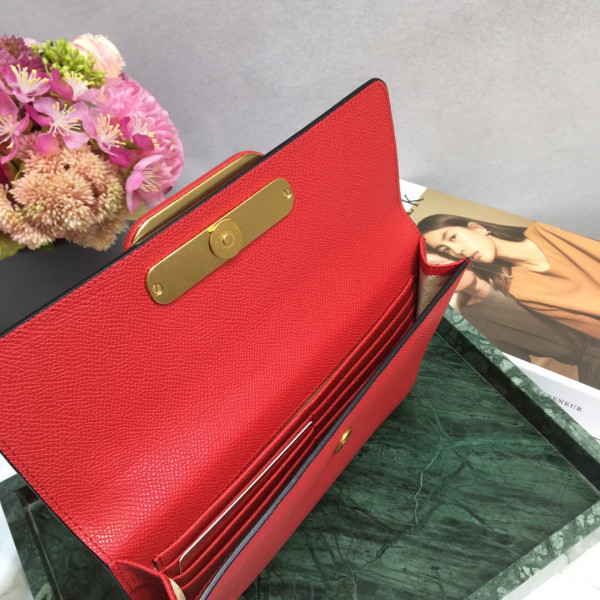 VALENTINO GARAVANI VSLING GRAINY CLUTCH