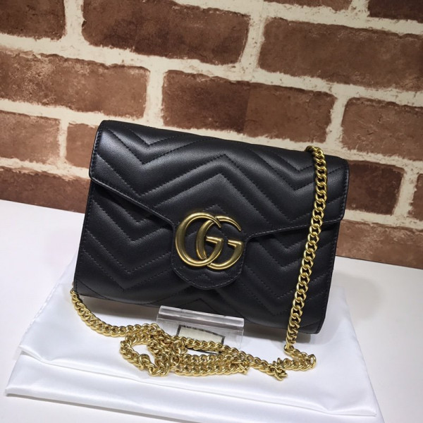 G*u*i gg marmont chain wallet