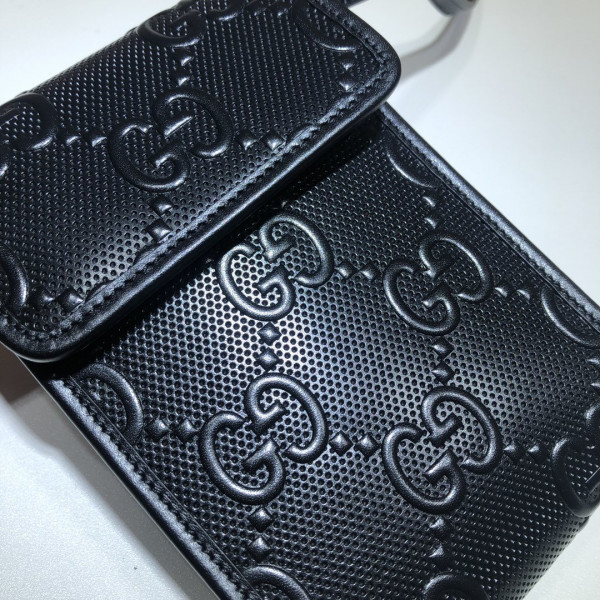 G*u*i gg embossed mini bag