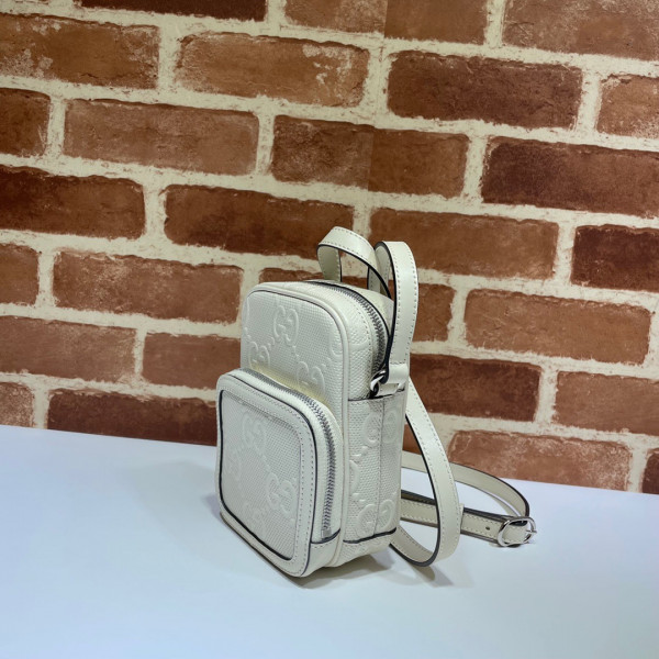 G*u*i gg embossed mini bag