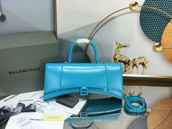 Ba*len*cia*ga  hourglass stretched top handle bag