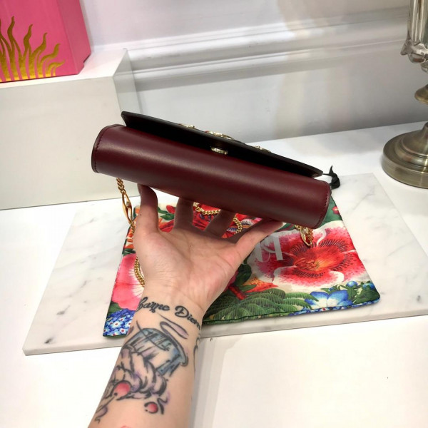 G*u*i zumi smooth leather mini shoulder bag