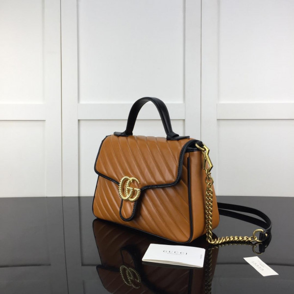 G*u*i gg marmont small top handle bag