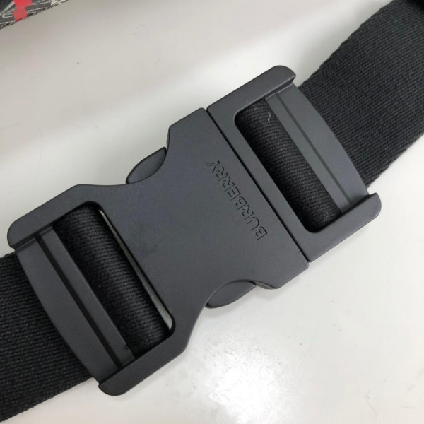 B**rry tmonogram stripe print e-canvas bum bag