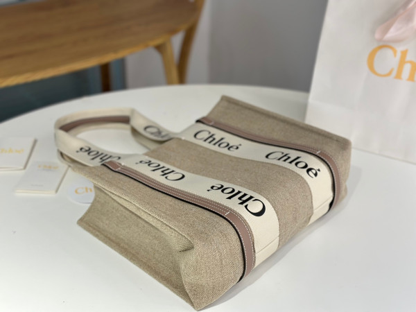 CHLOÉ woody tote bag-Mini/S/M/L